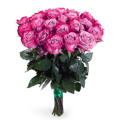 25 фиолетовых роз