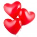 Воздушные шарики красные сердца